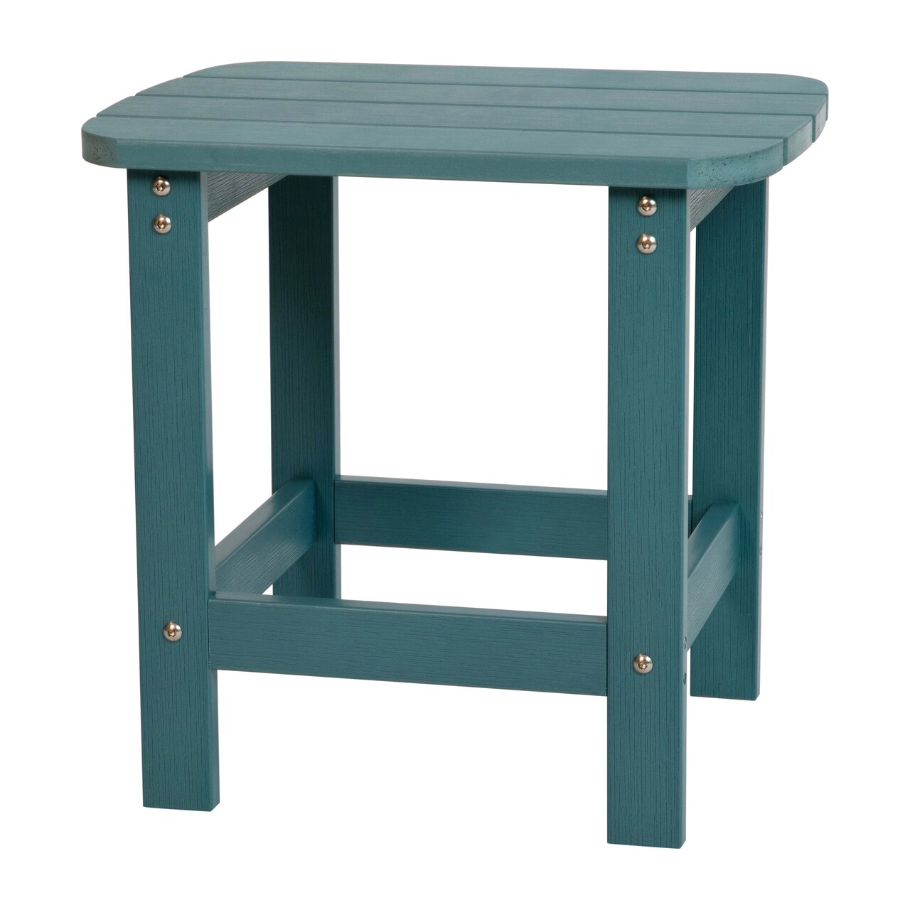 Merrick Lane Riviera Poly Resin Indoor/Outdoor All-Weather Adirondack Side Table